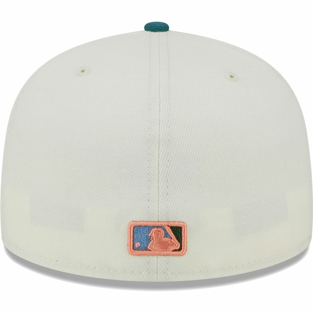Los Angeles Dodgers New Era Chrome 59FIFTY Fitted Hat - Cream - New Era Lifestyle