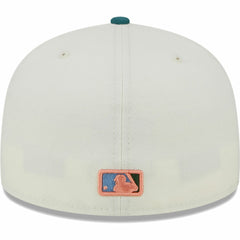 Los Angeles Dodgers New Era Chrome 59FIFTY Fitted Hat - Cream - New Era Lifestyle