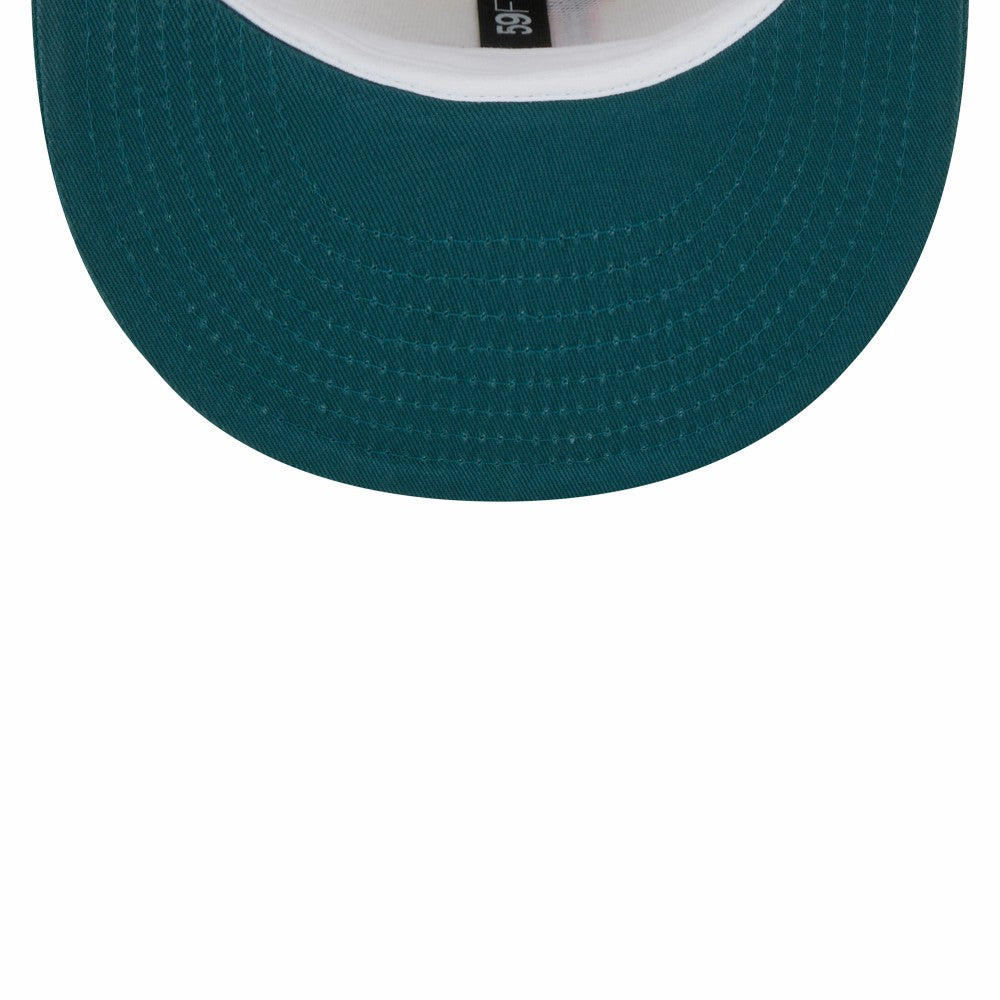 Los Angeles Dodgers New Era Chrome 59FIFTY Fitted Hat - Cream - New Era Lifestyle