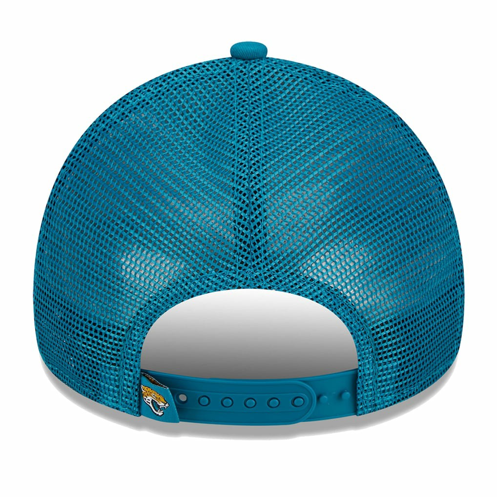 Jacksonville Jaguars New Era Women's McGee Trucker 9FORTY Adjustable Hat Teal