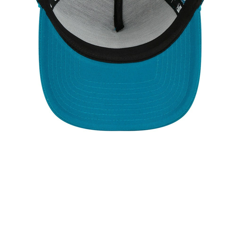 Jacksonville Jaguars New Era Women's McGee Trucker 9FORTY Adjustable Hat Teal