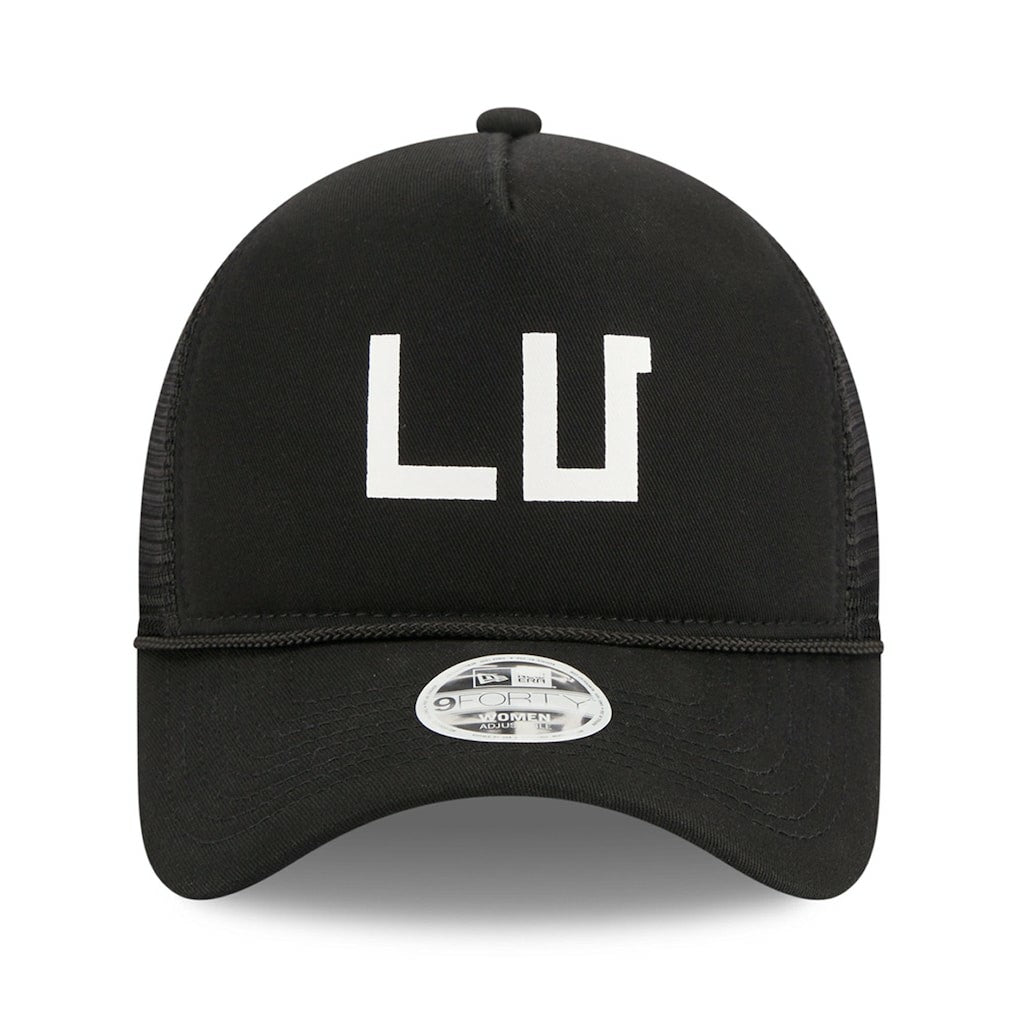 Las Vegas Raiders New Era Women's McGee Trucker 9FORTY Adjustable Hat Black