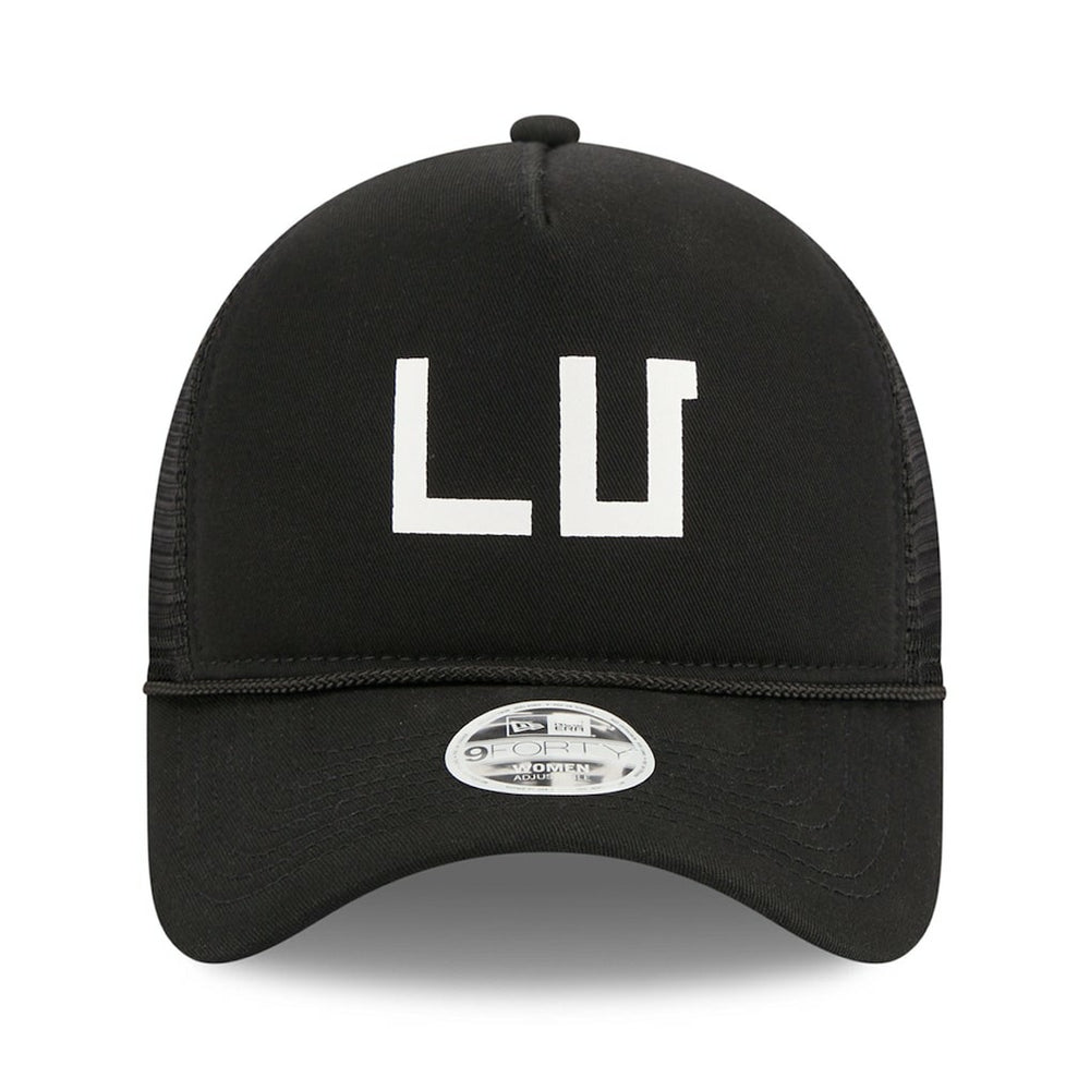 Las Vegas Raiders New Era Women's McGee Trucker 9FORTY Adjustable Hat Black