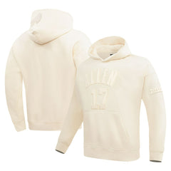 Josh Allen Buffalo Bills Pro Standard Player Name & Number Pullover Hoodie Cream