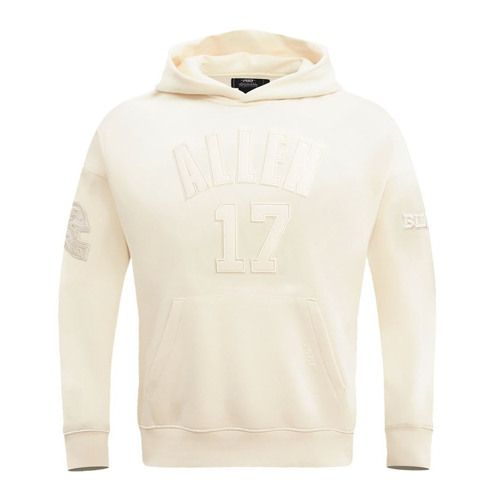Josh Allen Buffalo Bills Pro Standard Player Name & Number Pullover Hoodie Cream
