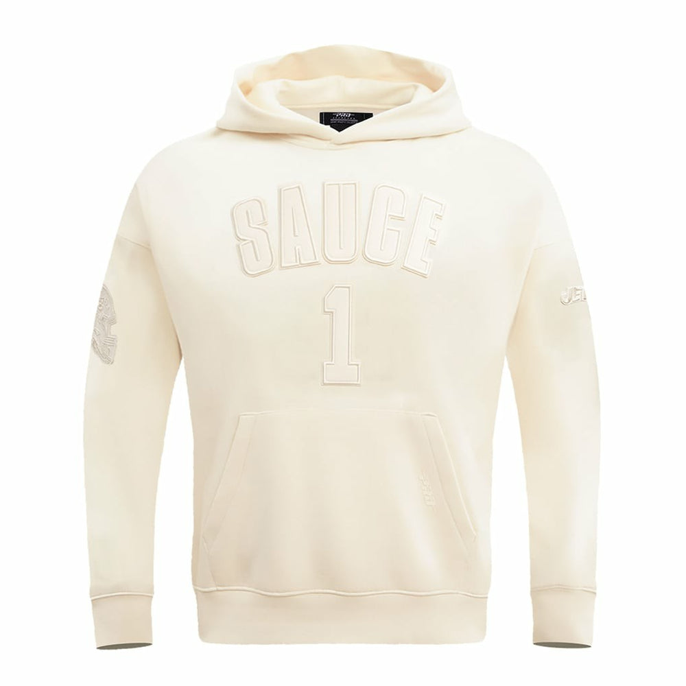 Ahmad Sauce Gardner New York Jets Pro Standard Player Name & Number Pullover Hoodie Cream