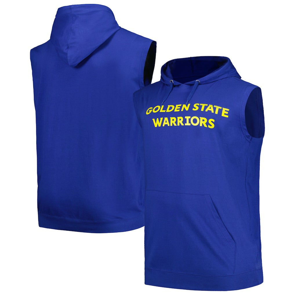 Golden State Warriors Big & Tall Jersey Muscle Pullover Hoodie for sale Royal | Fanatics Near Me
