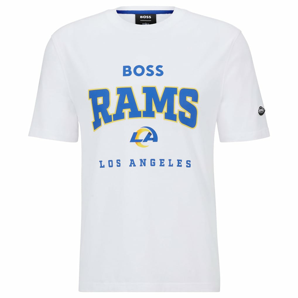 Los Angeles Rams BOSS X NFL Huddle T-Shirt White