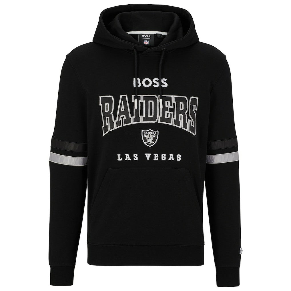 Las Vegas Raiders BOSS X NFL Touchdown Pullover Hoodie Black/White