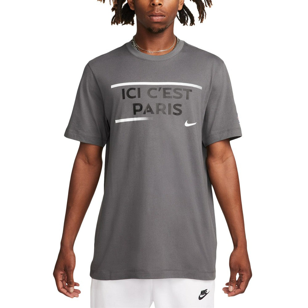 Paris Saint-Germain Verbiage T-Shirt Gray - Nike sale