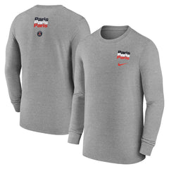 Paris Saint-Germain Legend Long Sleeve T-Shirt Heather Gray - Nike