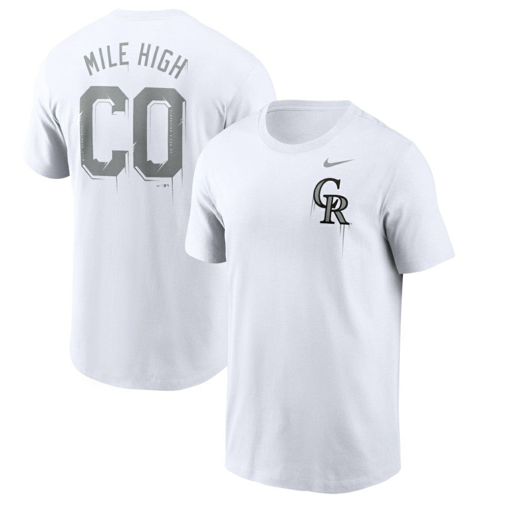 Colorado Rockies Nike Mile High Hometown T-Shirt - White - Nike Online