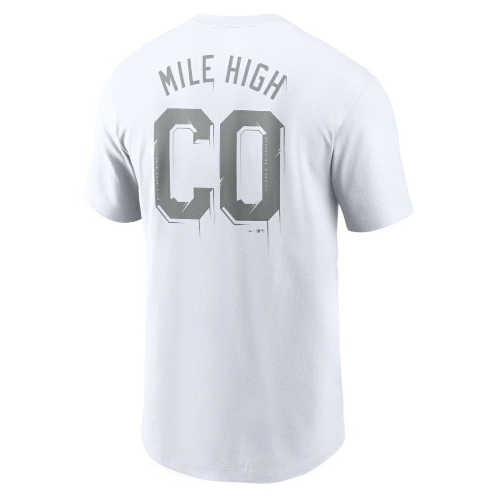 Colorado Rockies Nike Mile High Hometown T-Shirt - White - Nike Online