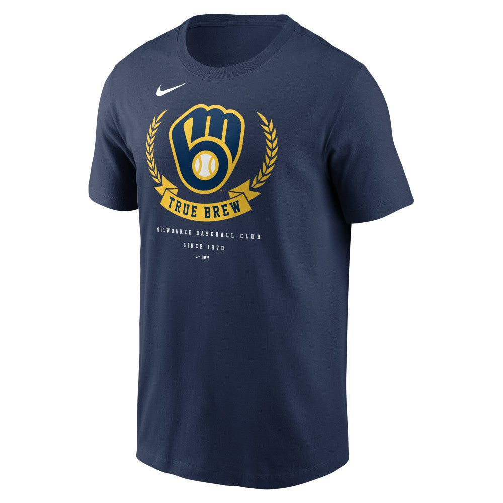 Milwaukee Brewers Nike True Brew Hometown T-Shirt - Navy - Nike Online