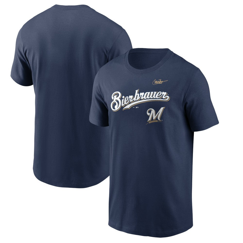 Milwaukee Brewers Nike Bierbrauer Hometown T-Shirt - Navy - Nike Discount