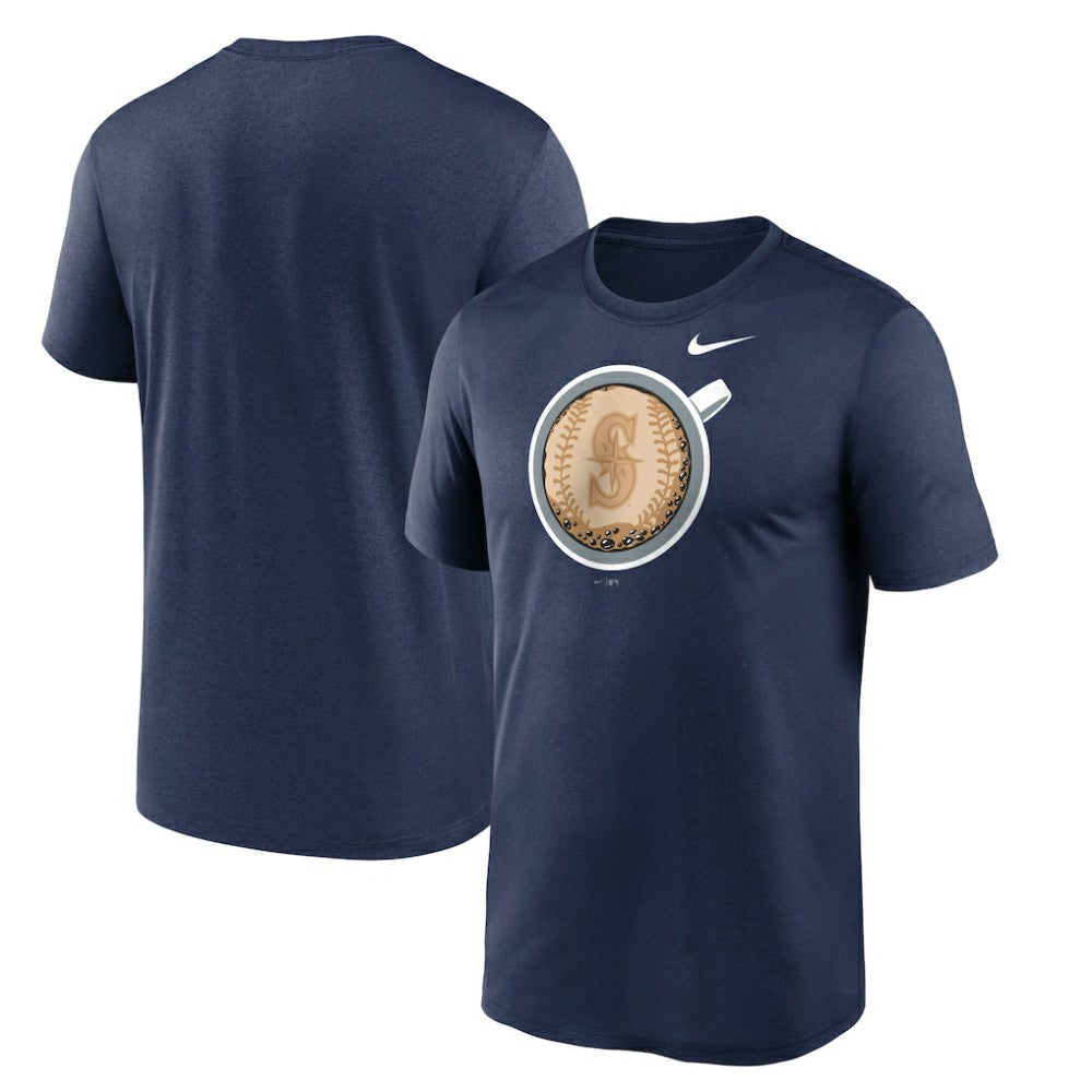 Seattle Mariners Nike Coffee Hometown Legend Performance T-Shirt - Navy - Nike on Sale
