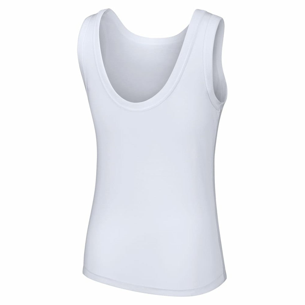 Atlanta Braves Lusso Style Women's Lindy Tank Top - White - MLB Lifestyle