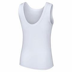Atlanta Braves Lusso Style Women's Lindy Tank Top - White - MLB Lifestyle
