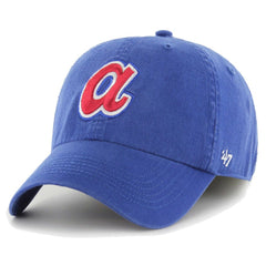 Atlanta Braves '47 Cooperstown Collection Franchise Fitted Hat - Royal - 47 brand on Sale