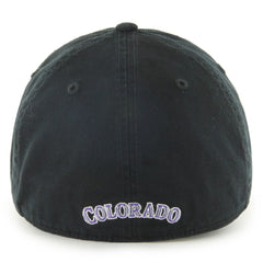 Colorado Rockies '47 Franchise Logo Fitted Hat - Black - 47 brand Lifestyle