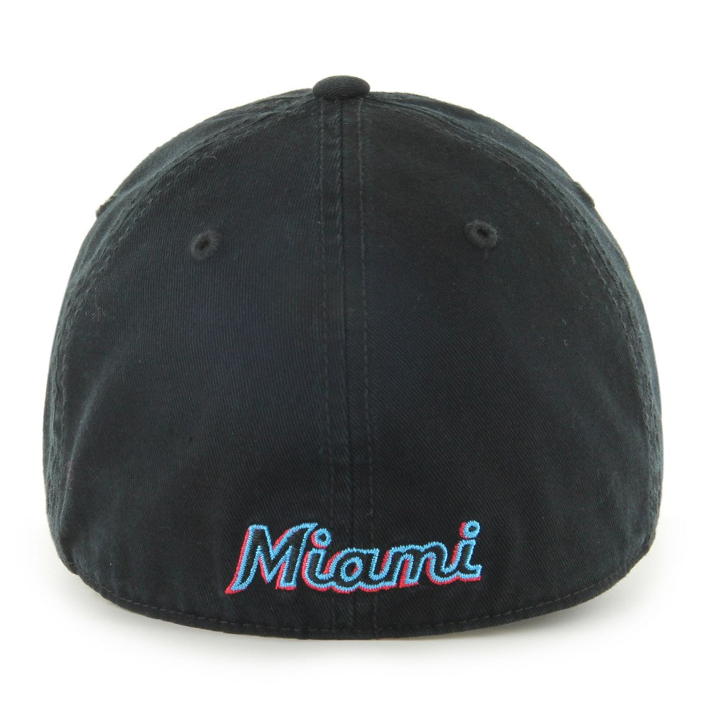 Miami Marlins '47 Franchise Logo Fitted Hat - Black - 47 brand Discount