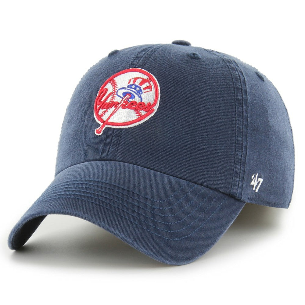 New York Yankees '47 Franchise Logo Fitted Hat - Navy - 47 brand on Sale