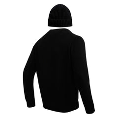 Minnesota Vikings Pro Standard Crewneck Pullover Sweater & Cuffed Knit Hat Box Gift Set Black
