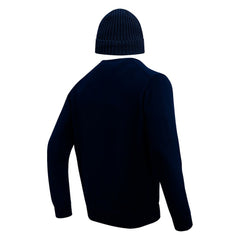 Dallas Cowboys Pro Standard Crewneck Pullover Sweater & Cuffed Knit Hat Box Gift Set Navy