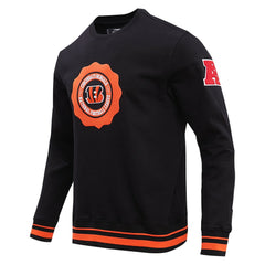 Cincinnati Bengals Pro Standard Crest Emblem Pullover Sweatshirt Black