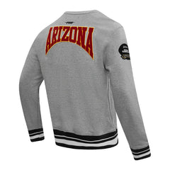 Arizona Cardinals Pro Standard Crest Emblem Pullover Sweatshirt Heather Gray