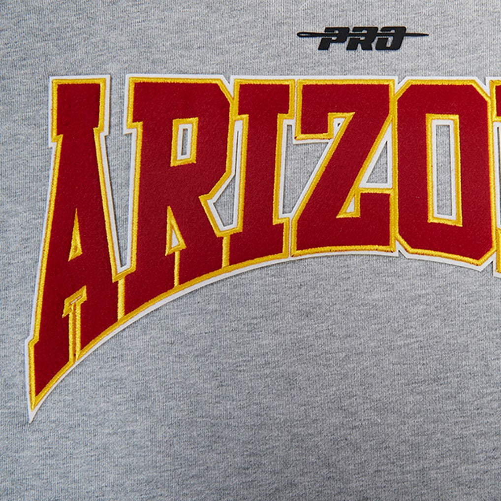 Arizona Cardinals Pro Standard Crest Emblem Pullover Sweatshirt Heather Gray
