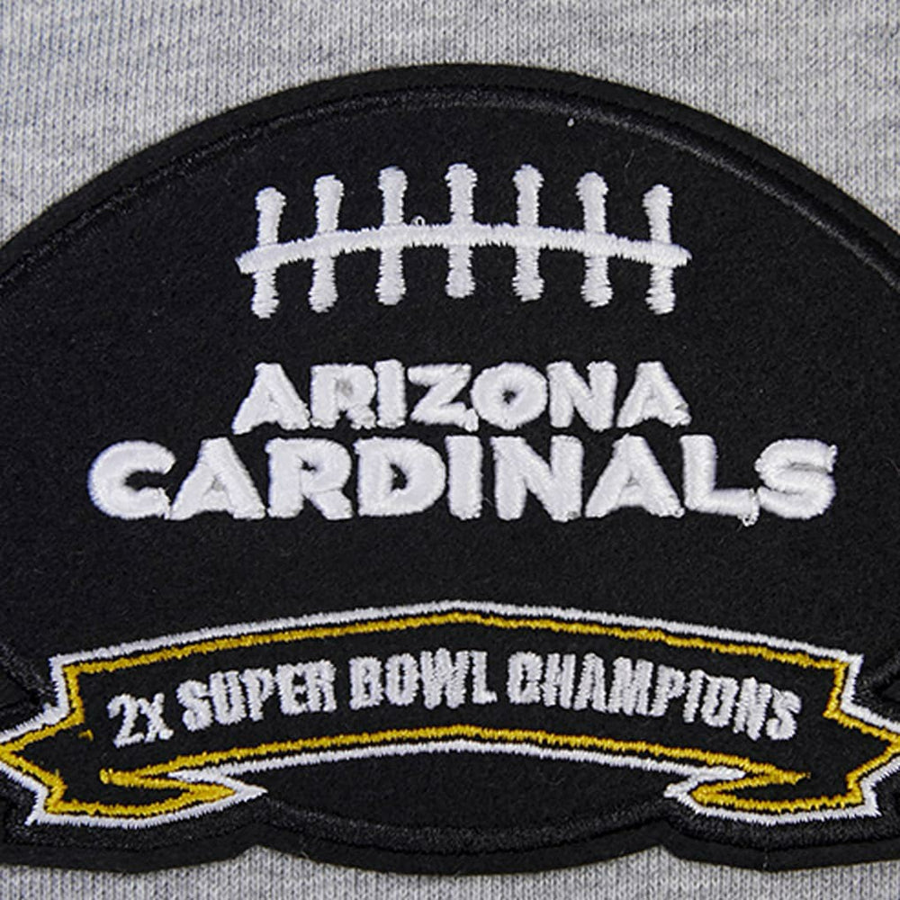 Arizona Cardinals Pro Standard Crest Emblem Pullover Sweatshirt Heather Gray