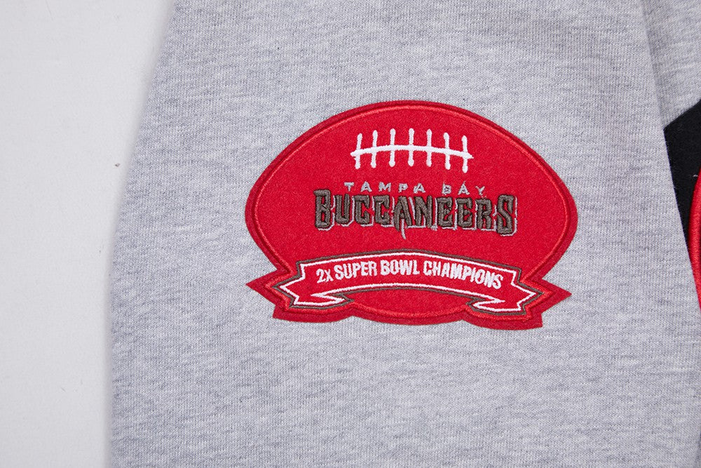 Tampa Bay Buccaneers Pro Standard Crest Emblem Pullover Sweatshirt Heather Gray