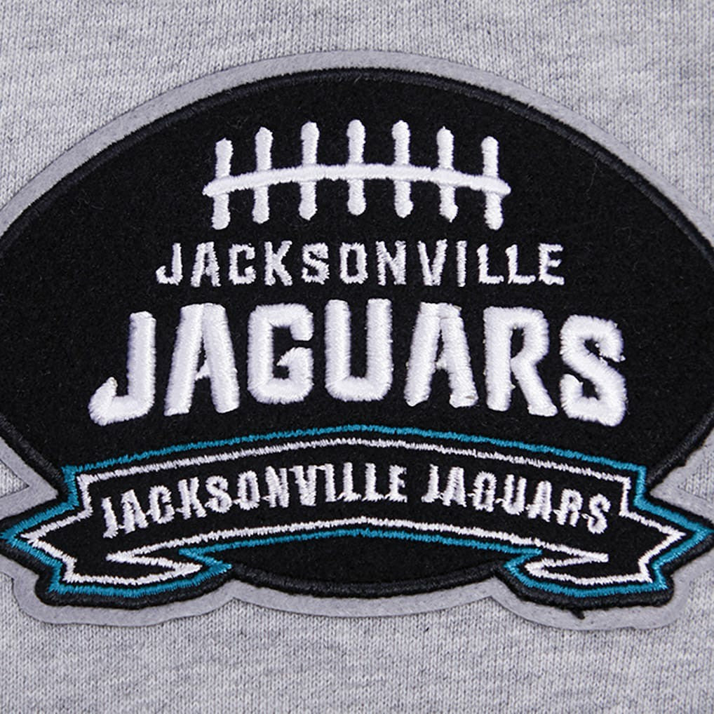 Jacksonville Jaguars Pro Standard Crest Emblem Pullover Sweatshirt Heather Gray