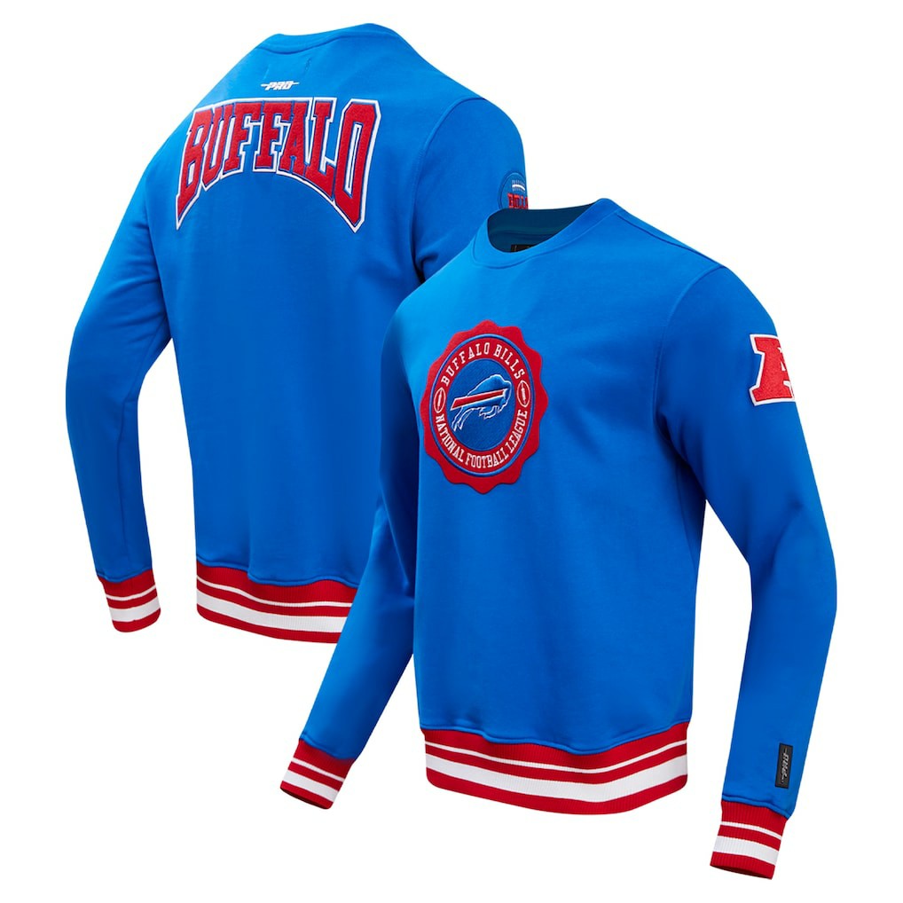 Buffalo Bills Pro Standard Crest Emblem Pullover Sweatshirt Royal