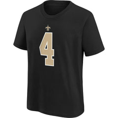 Nike Derek Carr New Orleans Saints Youth Player Name & Number T-Shirt Black