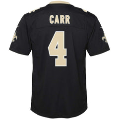 Nike Derek Carr New Orleans Saints Youth Game Jersey Black