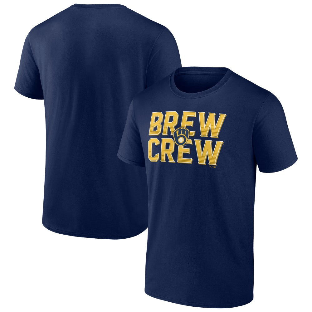 Milwaukee Brewers Hometown Brew Crew Fancy T-Shirt - Navy - MLB Discount