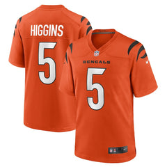 Nike Tee Higgins Cincinnati Bengals Alternate Game Jersey Orange