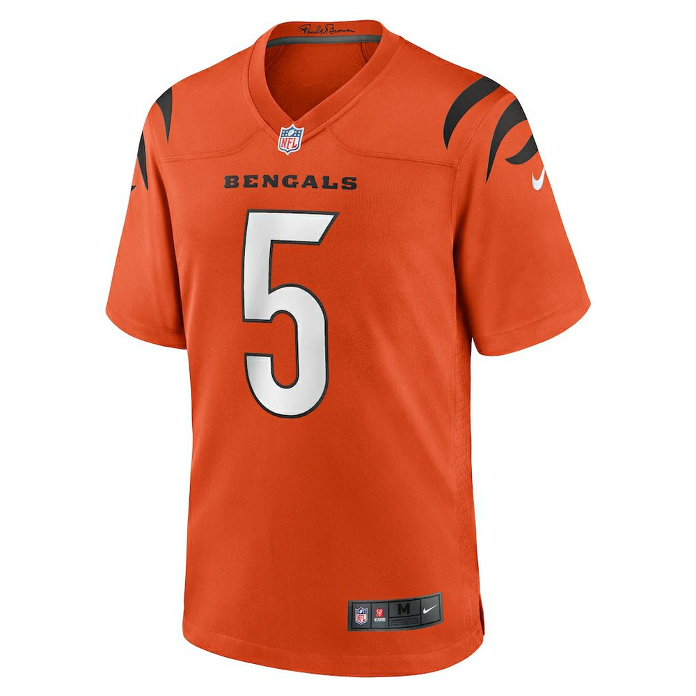 Nike Tee Higgins Cincinnati Bengals Alternate Game Jersey Orange