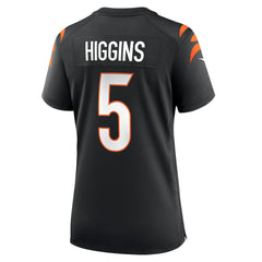 Nike Tee Higgins Cincinnati Bengals Women's Game Player Jersey Black