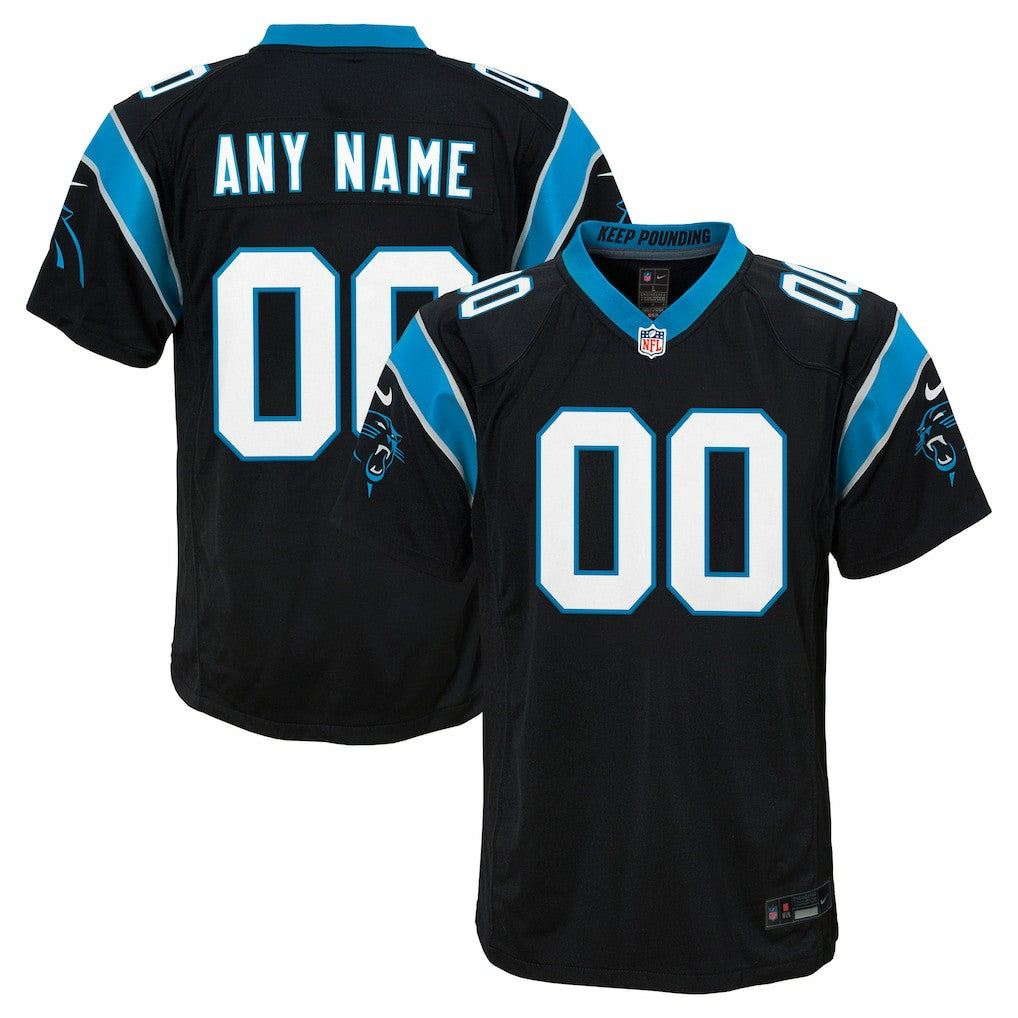 Nike Carolina Panthers Youth Custom Game Jersey Black