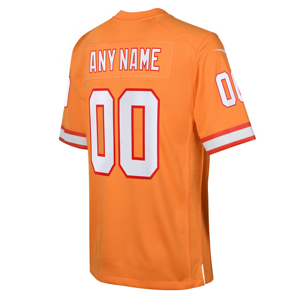 Nike Tampa Bay Buccaneers Youth Custom Throwback Game Jersey Orange