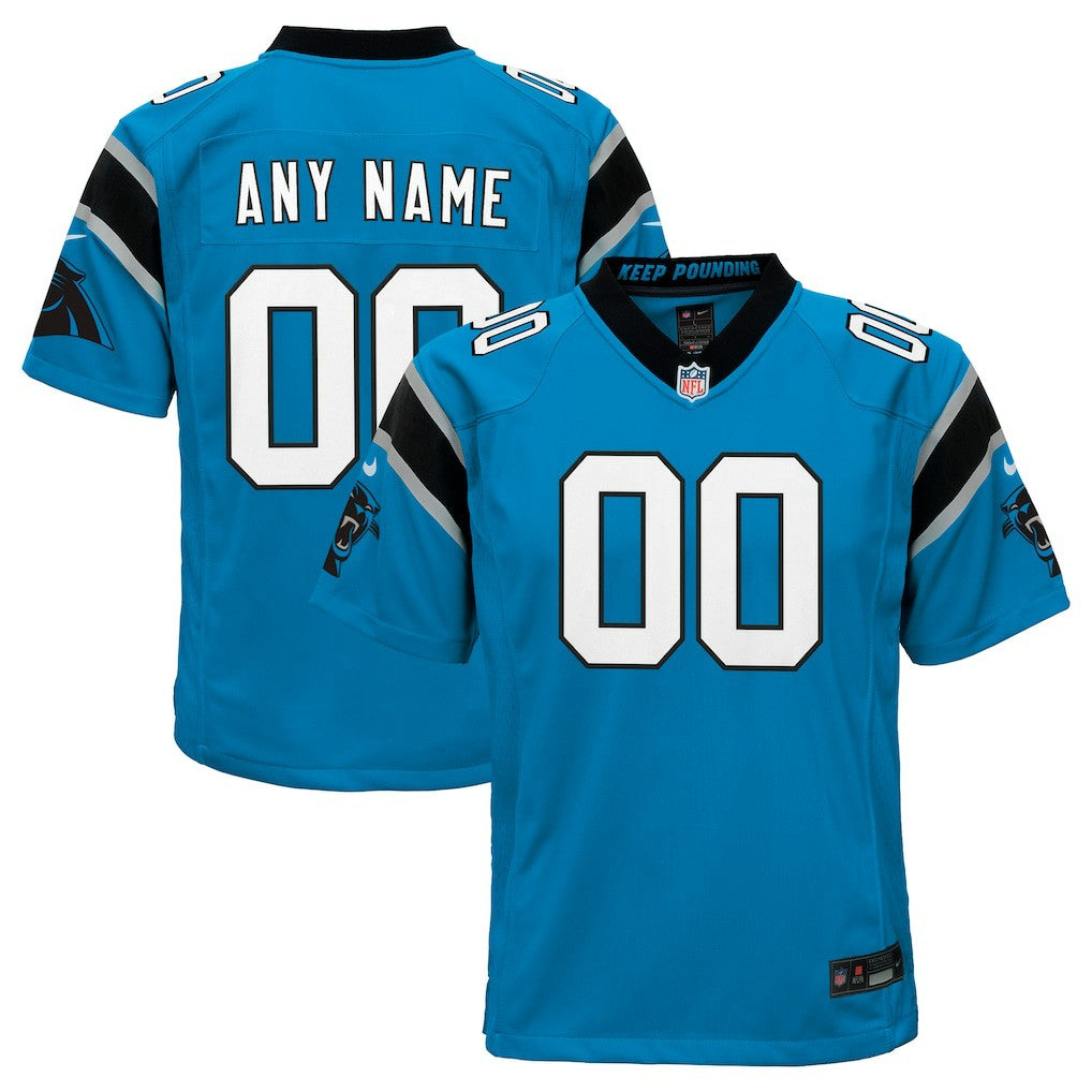 Nike Carolina Panthers Youth Alternate Custom Game Jersey Blue