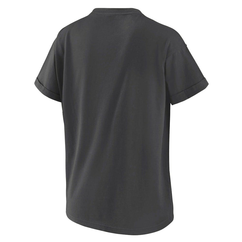 Las Vegas Raiders WEAR by Erin Andrews Women's Boyfriend T-Shirt Charcoal