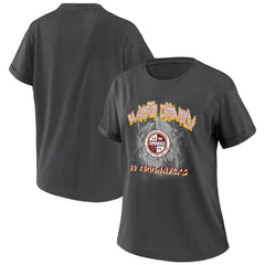 Washington Commanders WEAR by Erin Andrews Women's Boyfriend T-Shirt Charcoal