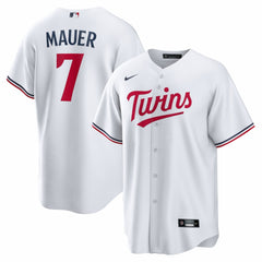 Joe Mauer Minnesota Twins Nike Home Retired Player Replica Jersey - White - Nike Online