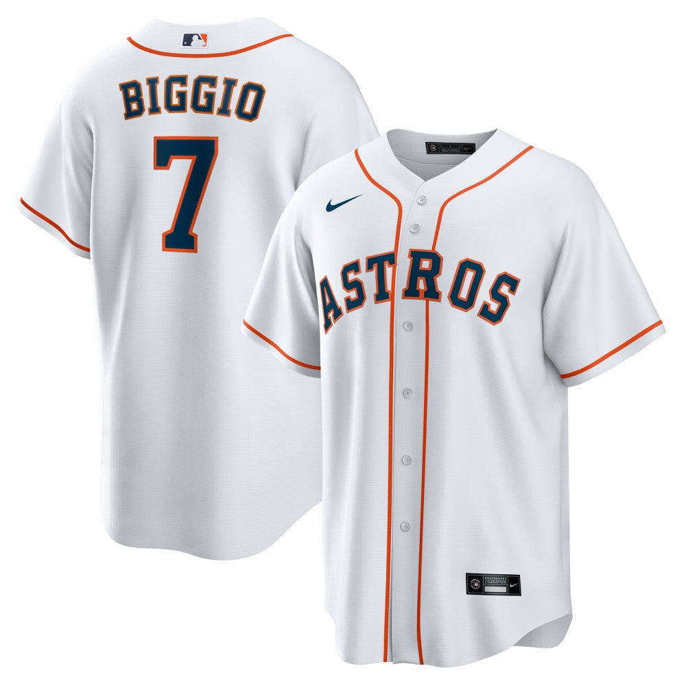 Craig Biggio Houston Astros Nike Home Retired Player Replica Jersey - White - Nike Lifestyle
