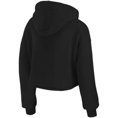 New Orleans Saints WEAR by Erin Andrews Women's Domestic Cropped Pullover Hoodie Black