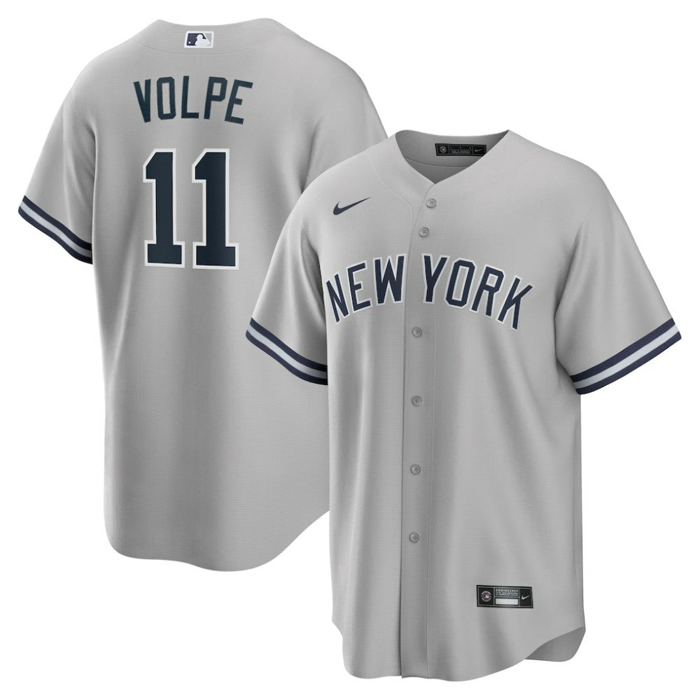 Anthony Volpe New York Yankees Nike Road Replica Jersey - Gray - Nike Online